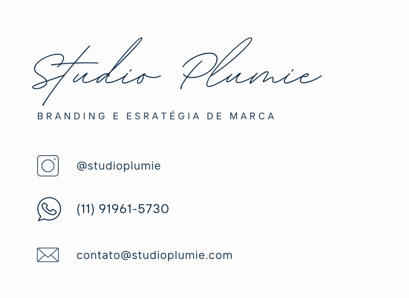 Contato Studio Plumie